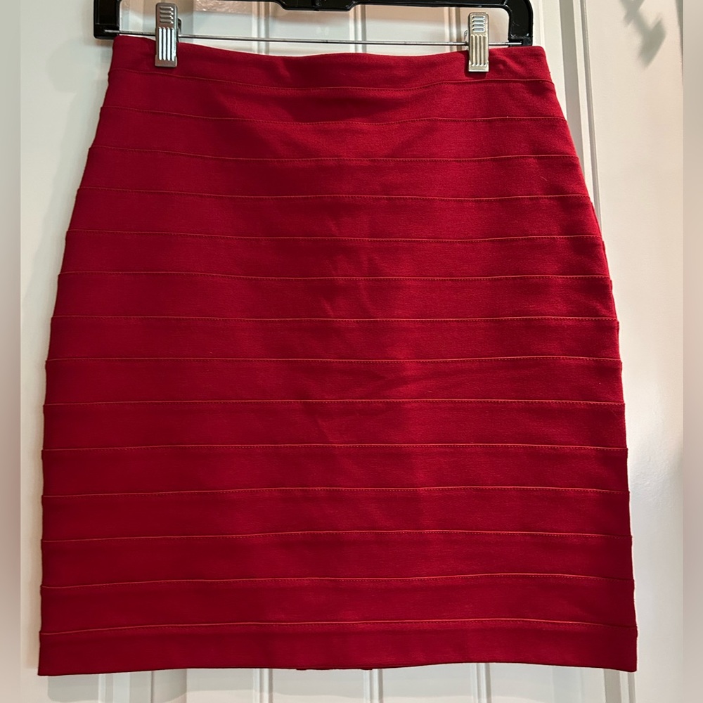 Express Red Bandage Skirt